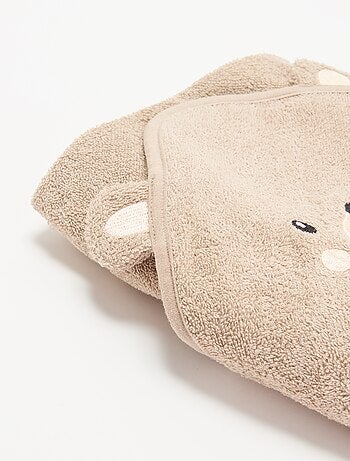 Capa de baño con capucha animada