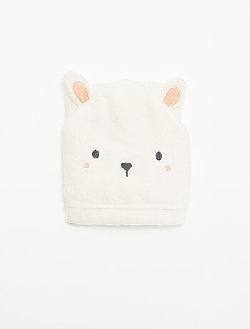 Capa de baño con capucha animada