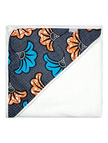 Capa de baño de algodón y fibras de bambú blanca, wax | SEVIRA KIDS