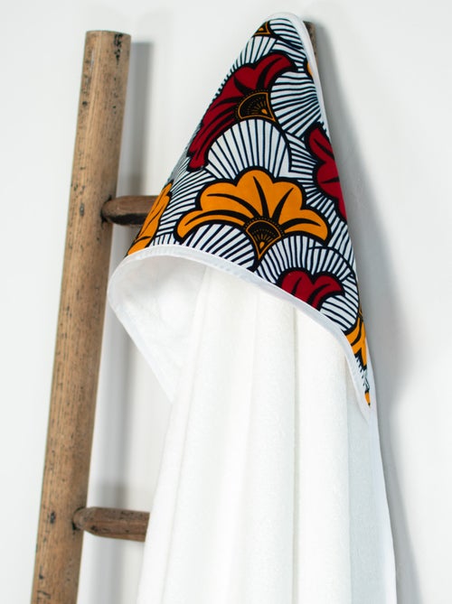 Capa de baño de algodón y fibras de bambú blanca, wax | SEVIRA KIDS - Kiabi