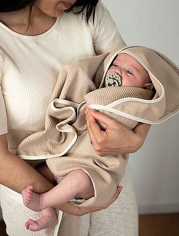 Capa de baño de bebé en algodón de panal - SEVIRA KIDS