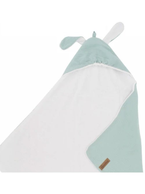 Capa de baño de muselina de algodón con orejas de conejo - Kiabi Capa de baño de muselina de algodón con orejas de conejo - Kiabi