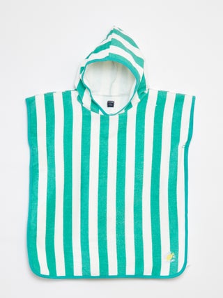 Capa de baño de rizo a rayas