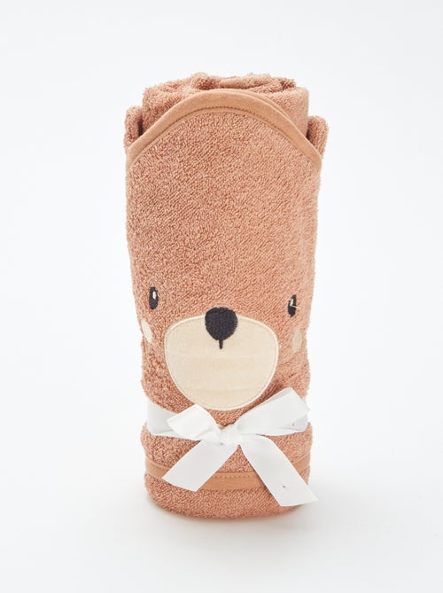 Capa de baño de rizo con orejas de animales - Kiabi