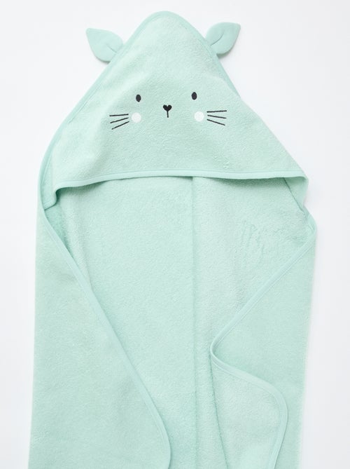 Capa de baño de rizo con orejitas de animales - Kiabi