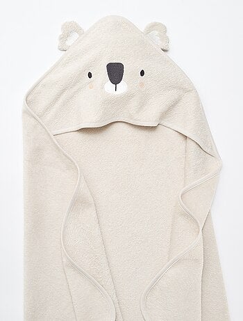 Capa de baño de rizo con orejitas de animales