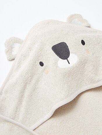 Capa de baño de rizo con orejitas de animales