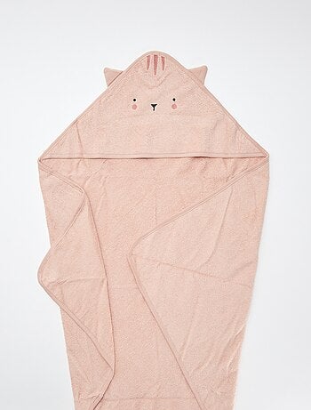 Capa de baño de rizo con orejitas de animales