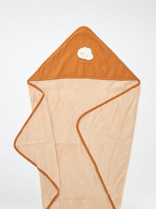 Capa de baño de rizo estampada - 75 x 75 cm - Kiabi