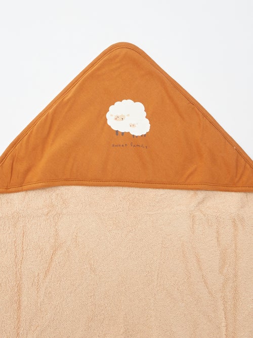 Capa de baño de rizo estampada - 75 x 75 cm - Kiabi