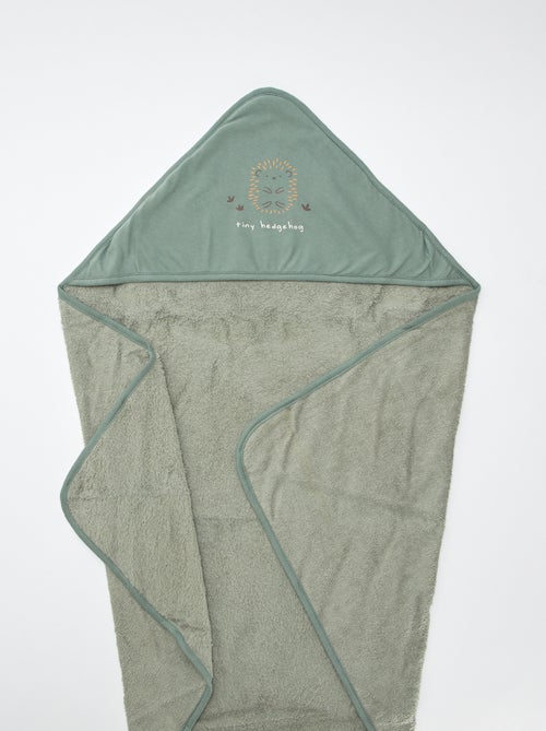 Capa de baño de rizo estampada - 75 x 75 cm - Kiabi