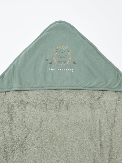 Capa de baño de rizo estampada - 75 x 75 cm - Kiabi