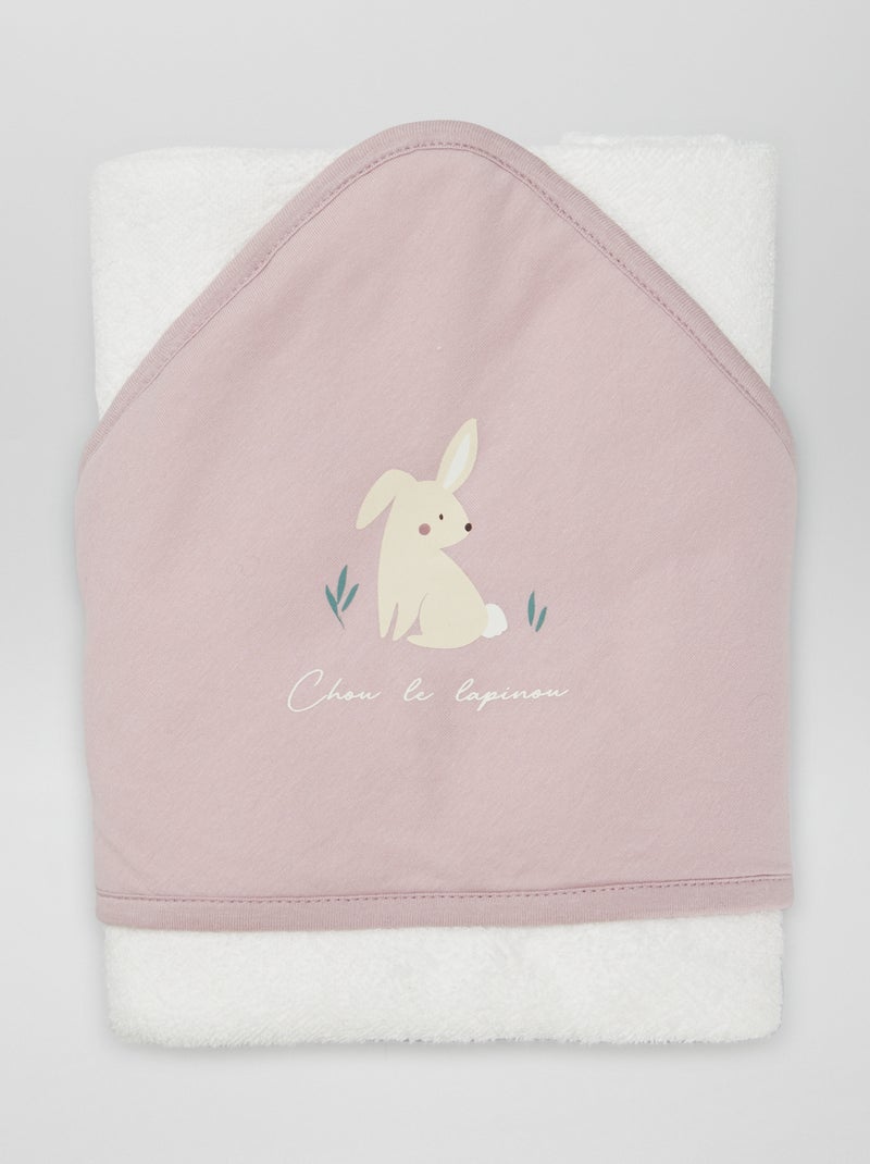 Capa de baño de rizo ROSA - Kiabi