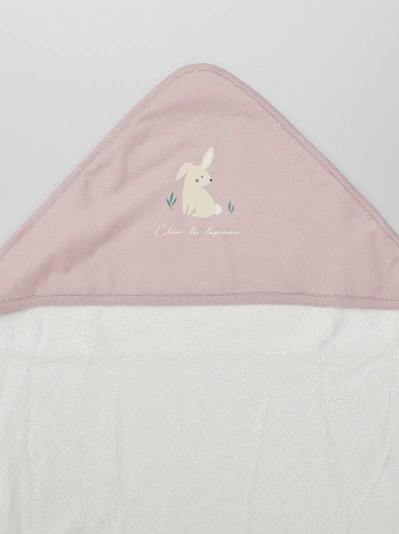 Capa de baño de rizo ROSA - Kiabi