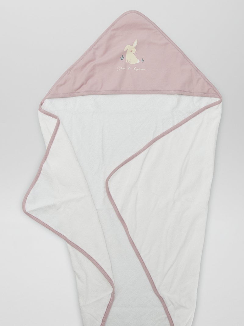 Capa de baño de rizo ROSA - Kiabi