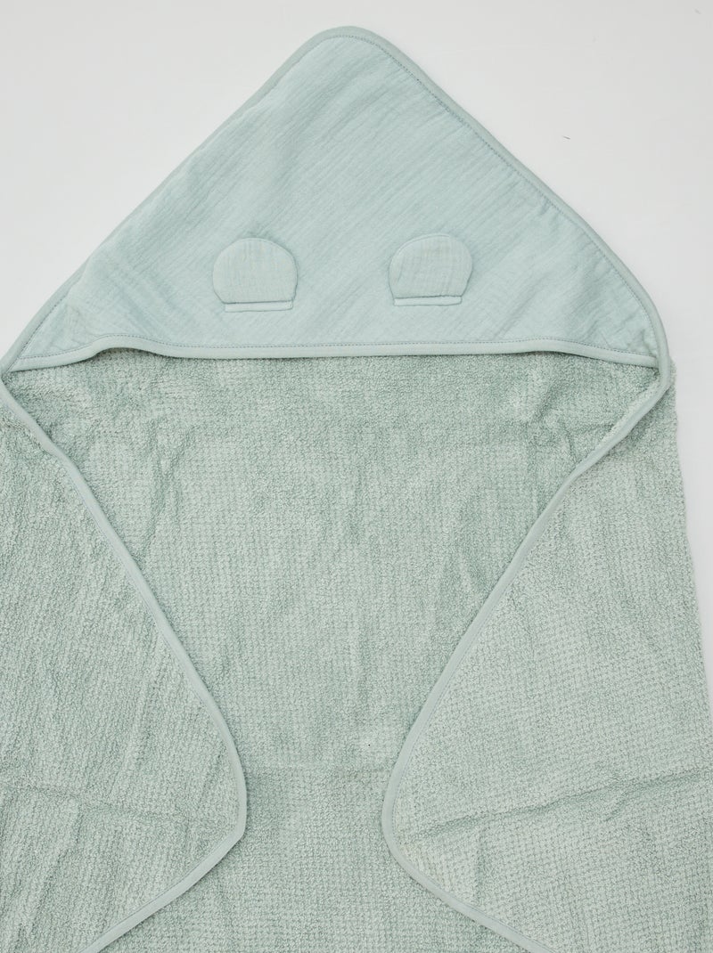 Capa de baño de rizo VERDE - Kiabi