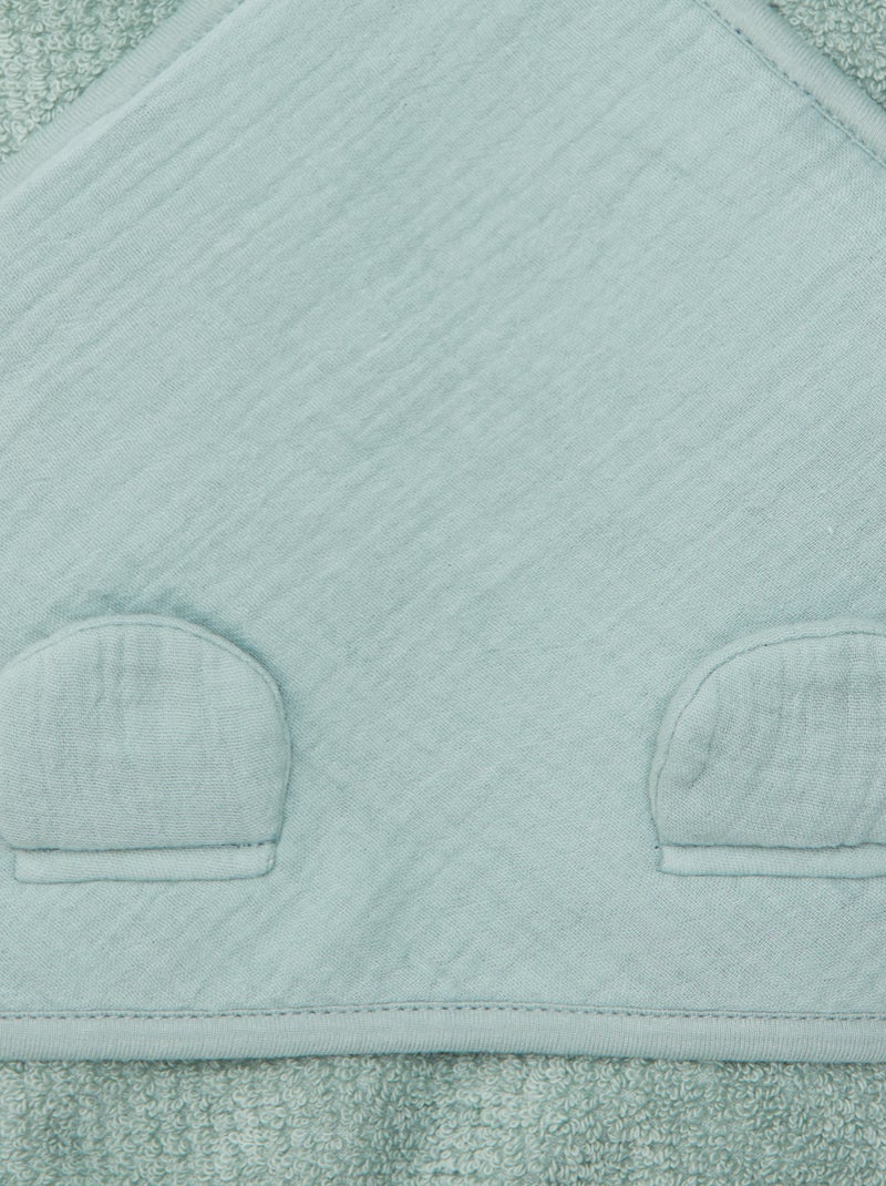 Capa de baño de rizo VERDE - Kiabi