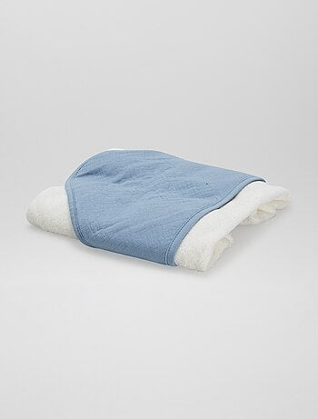 Capa de baño de rizo y gasa de algodón