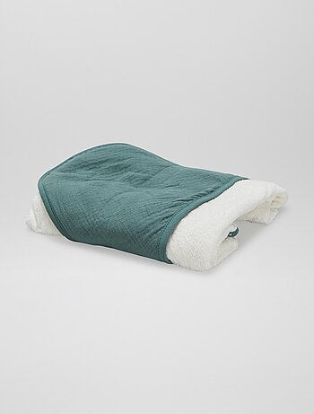 Capa de baño de rizo y gasa de algodón