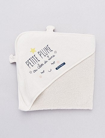 Capa de baño + manopla 'Petit Béguin' - Kiabi