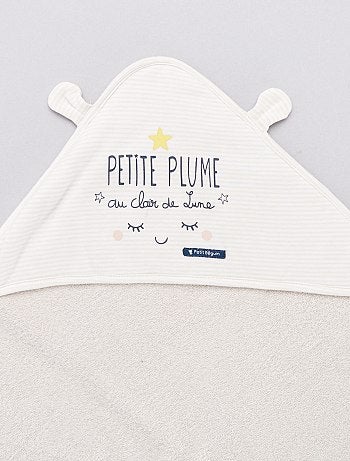 Capa de baño + manopla 'Petit Béguin' - Kiabi