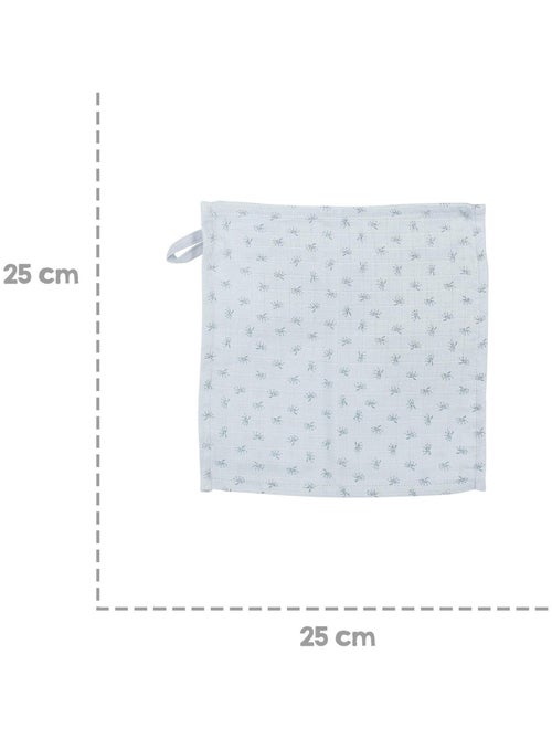 Capa de baño para bebé + 5 toallas pequeñas + toalla y peluche en algodón orgánico 'Roba lil planet' - Kiabi