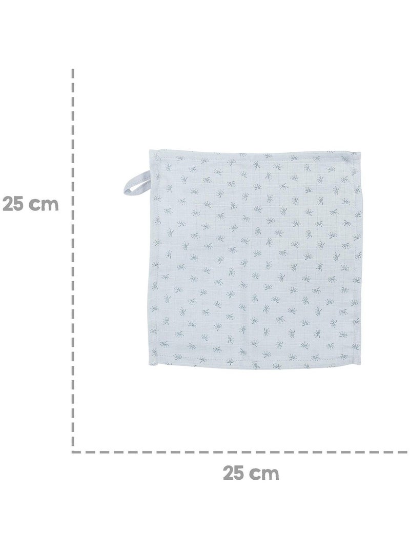 Capa de baño para bebé + 5 toallas pequeñas + toalla y peluche en algodón orgánico 'Roba lil planet' Gris - Kiabi
