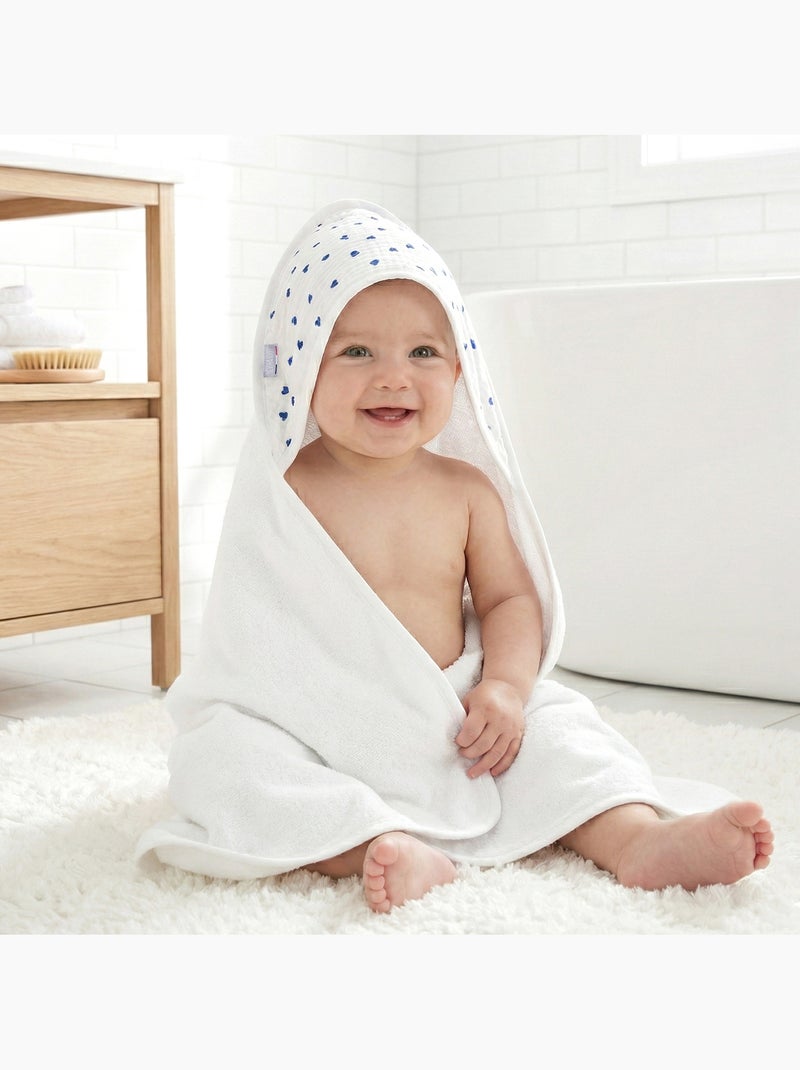 Capa de baño para bebé de algodón y bambú | SEVIRA KIDS Azul marino - Kiabi