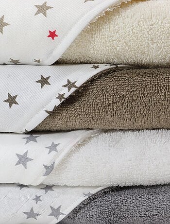 Capa de baño para bebé de rizo de algodón ESTRELLA