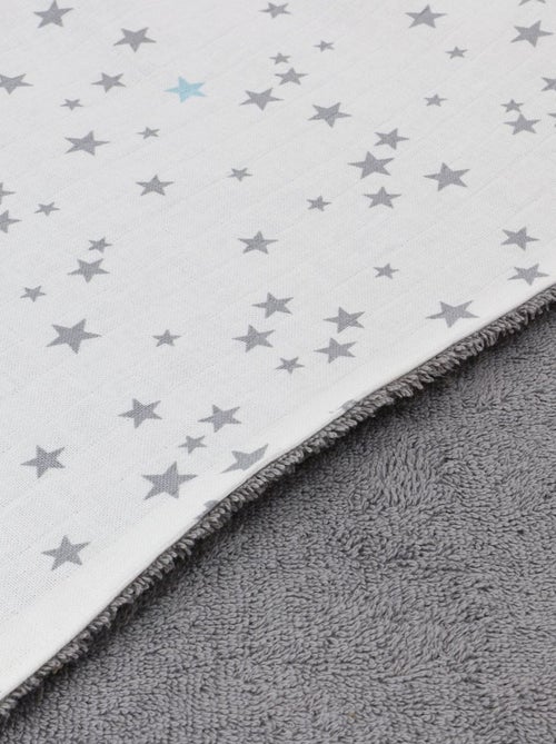 Capa de baño para bebé de rizo de algodón ESTRELLA - Kiabi Capa de baño para bebé de rizo de algodón ESTRELLA - Kiabi