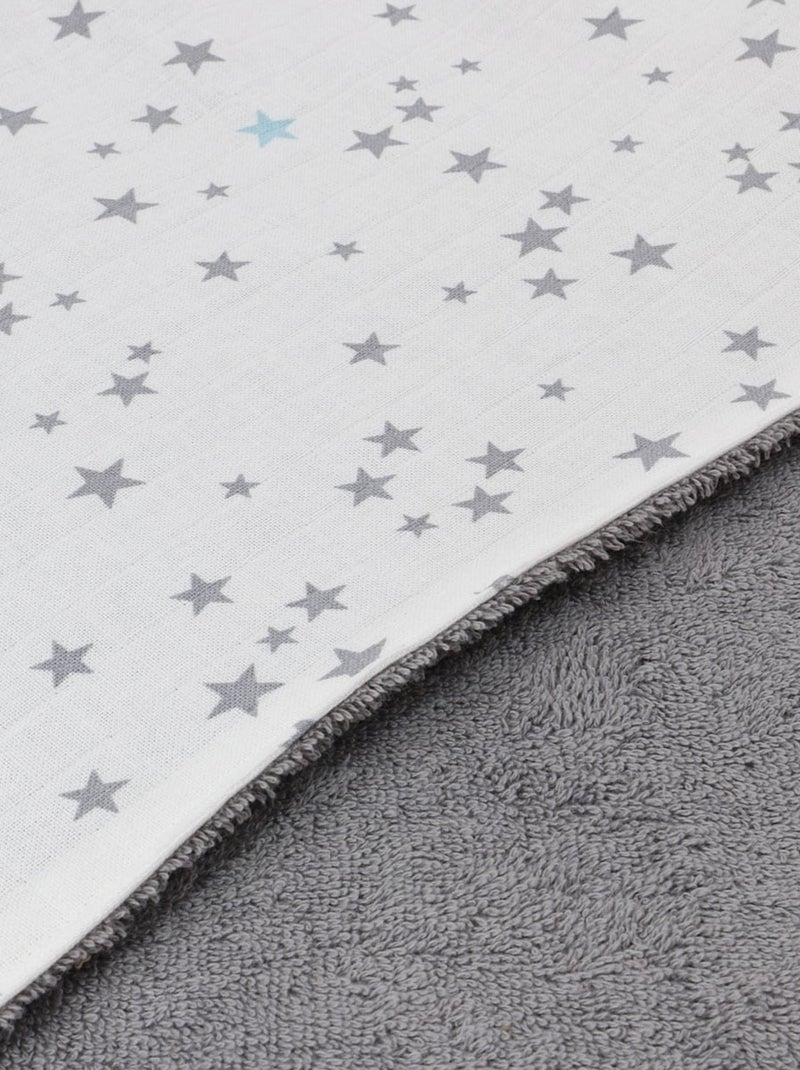 Capa de baño para bebé de rizo de algodón ESTRELLA Taupe - Kiabi