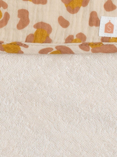Capa de baño para bebé en gasa de algodón con manopla de - SAUTHON - Kiabi