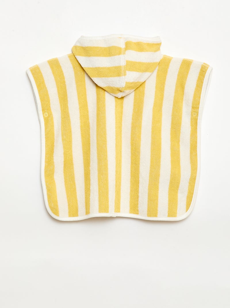 Capa de baño reversible de rizo Amarillo - Kiabi