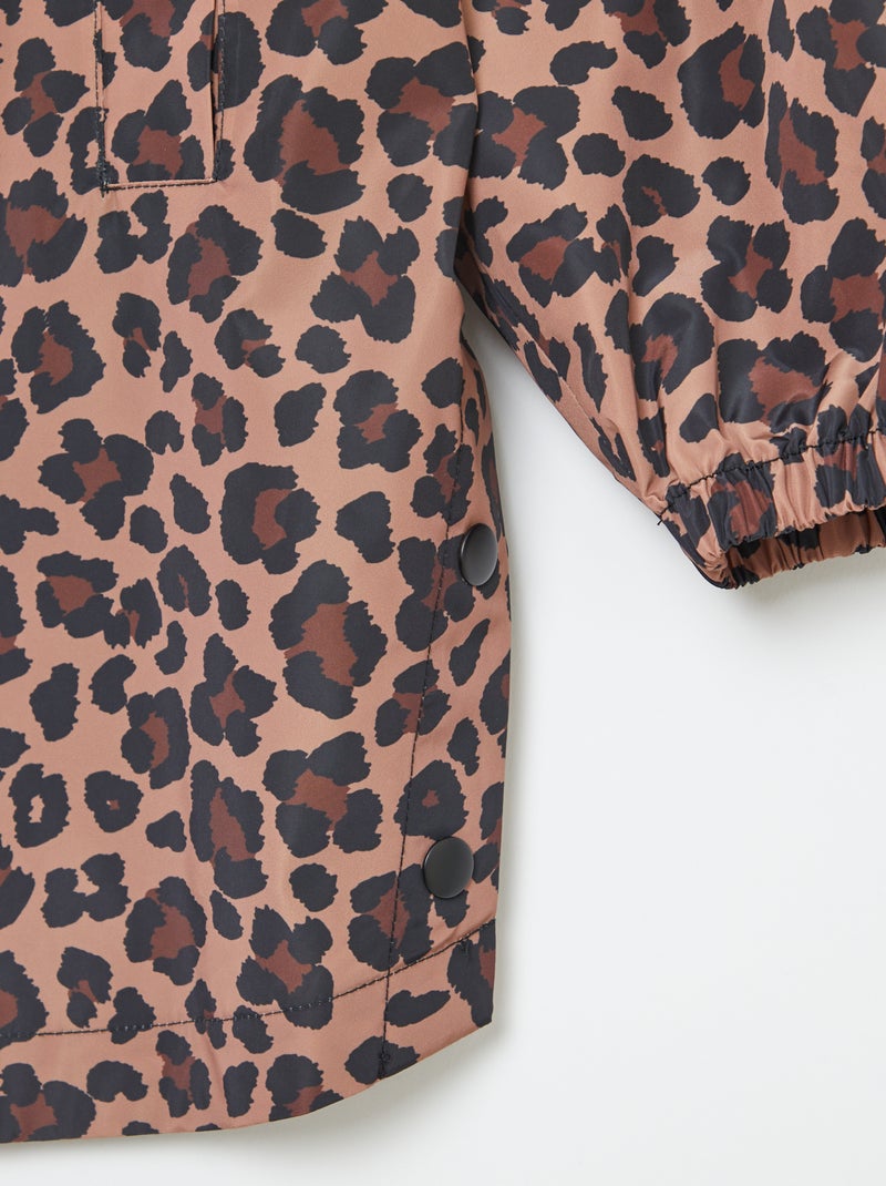 Capa de lluvia con capucha Marron - Kiabi