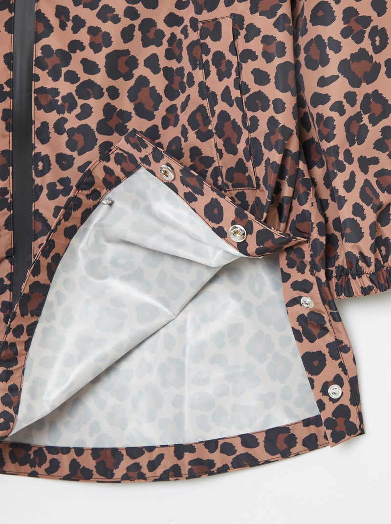 Capa de lluvia con capucha Marron - Kiabi