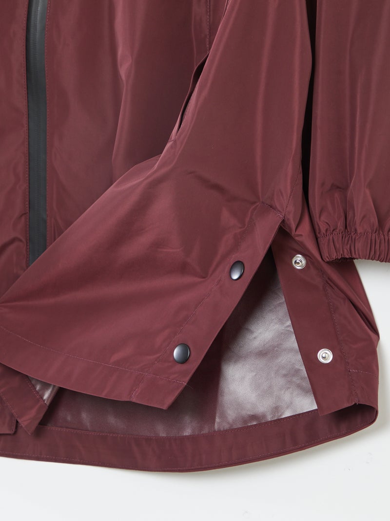 Capa de lluvia con capucha rojo - Kiabi