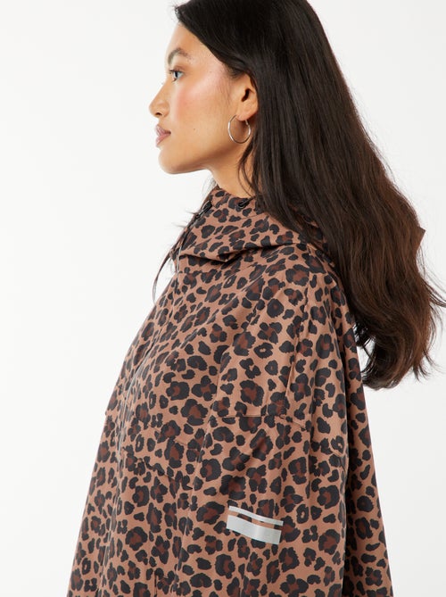 Capa de lluvia hidrófuga con detalles reflectantes - Kiabi