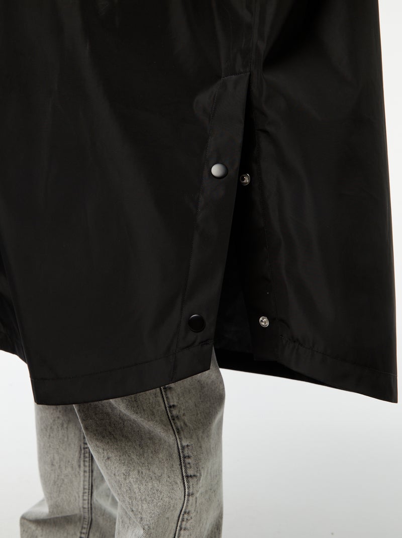 Capa de lluvia impermeable con capucha negro - Kiabi