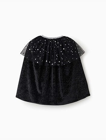 Capa de terciopelo con lunares de lurex