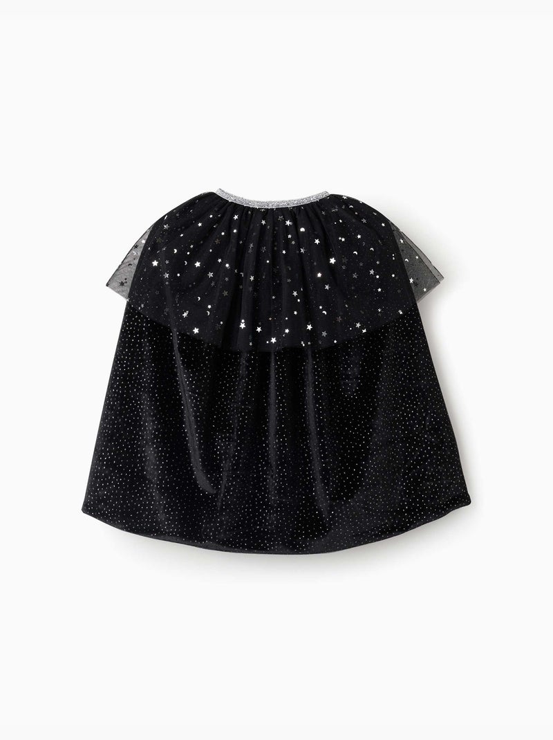 Capa de terciopelo con lunares de lurex Negro Negro - Kiabi