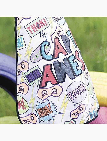 Capa infantil de algodón para colorear superhéroe | Great Pretenders