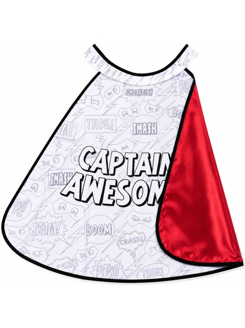 Capa infantil de algodón para colorear superhéroe | Great Pretenders - Kiabi Capa infantil de algodón para colorear superhéroe | Great Pretenders - Kiabi