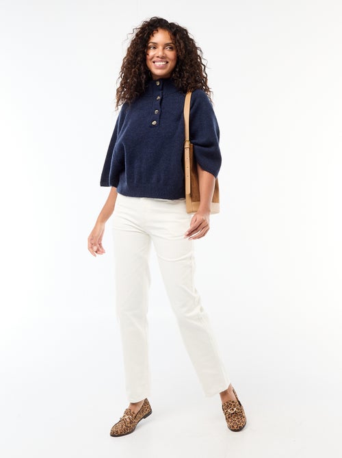 Capa tipo jersey con cuello alto - Kiabi