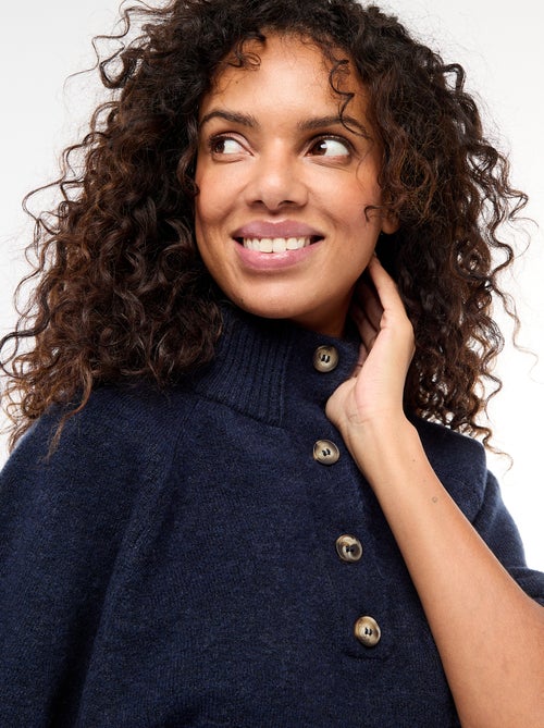 Capa tipo jersey con cuello alto - Kiabi