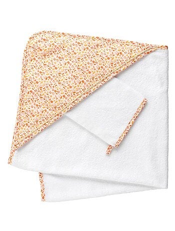 Capa y guante de baño de algodón - SAUTHON