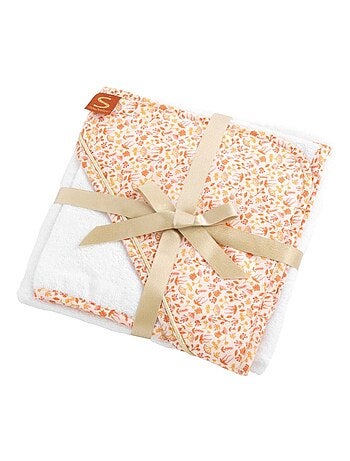 Capa y guante de baño de algodón - SAUTHON