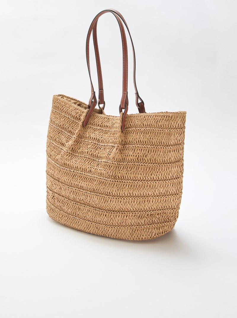 Capazo de paja Beige - Kiabi