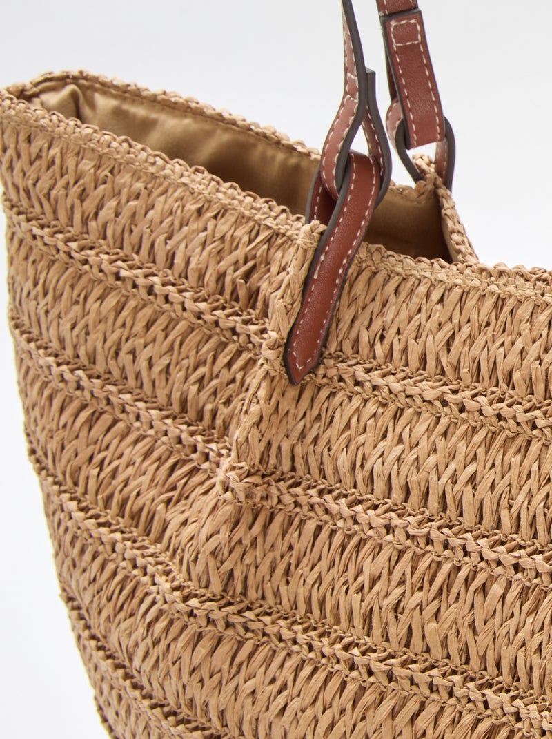 Capazo de paja Beige - Kiabi