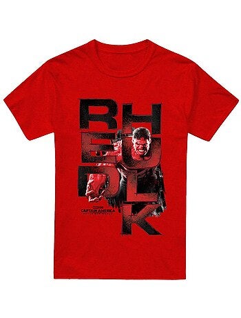 Captain America: Brave New World - Camiseta de Red Hulk Logotipo para Adultos Unisex