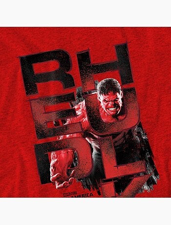 Captain America: Brave New World - Camiseta de Red Hulk Logotipo para Adultos Unisex